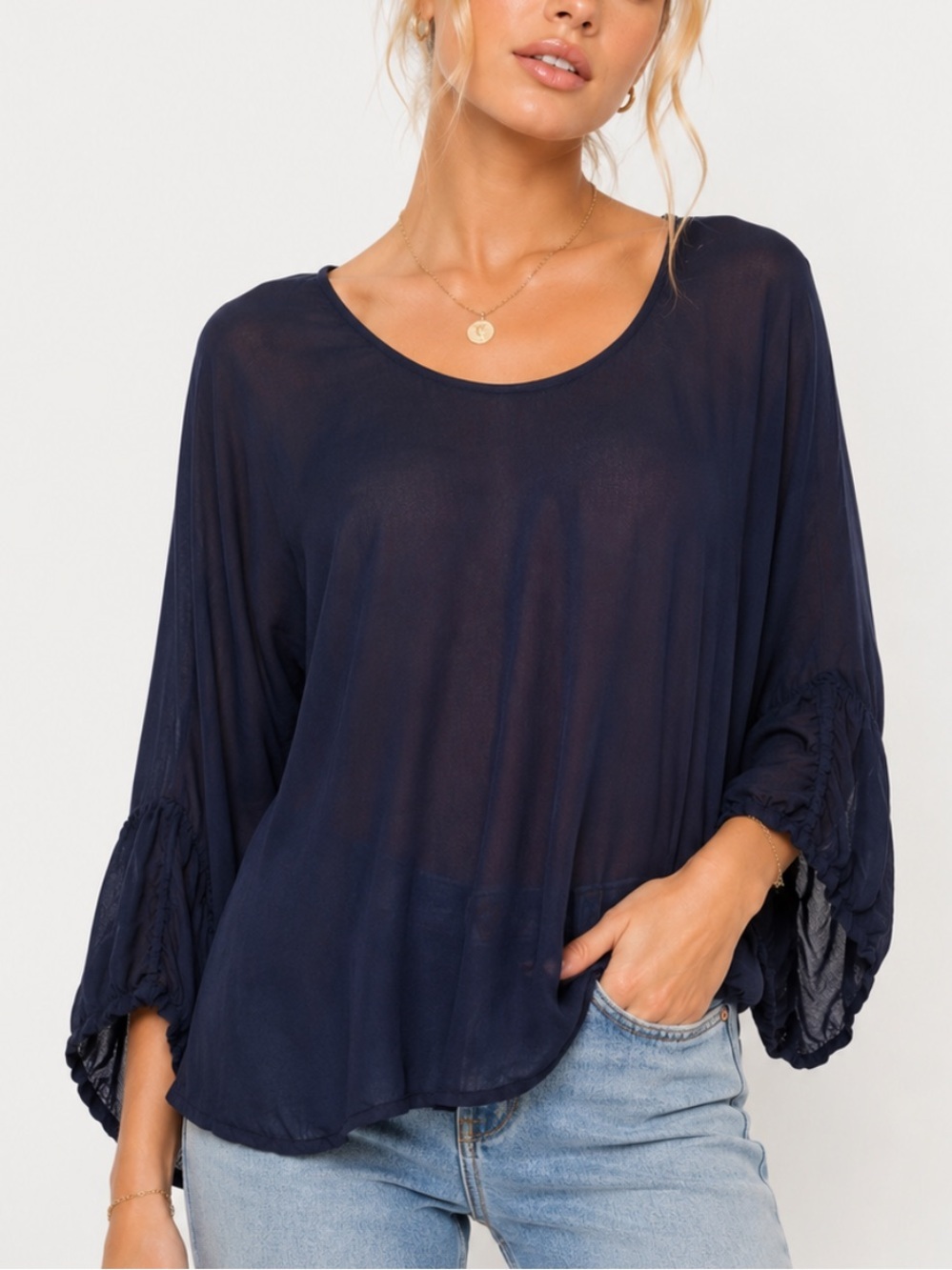 Caravana 100% Viscose Oversized Poncho Top One Size Made in India 39227